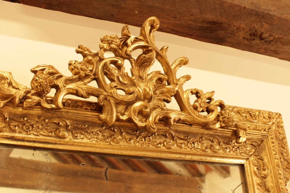 19th Century French Gilt Mirror View II