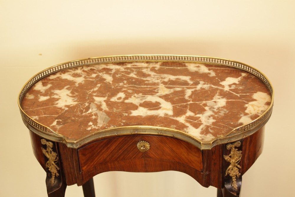 A 19th C. French Rosewood Kidney Shape Side Table  View IV
