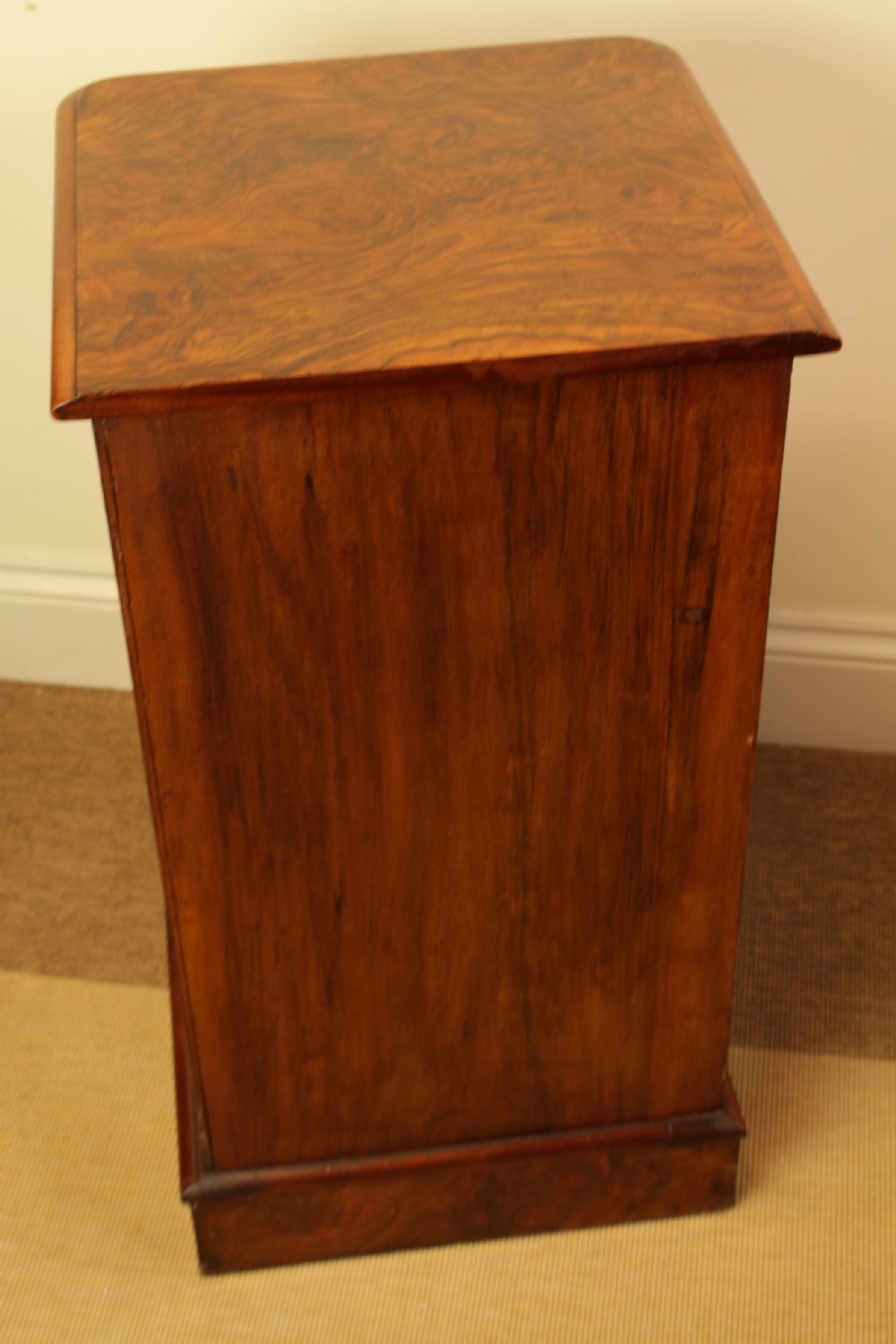 A Burr Walnut Bedside  Cabinet  View IV
