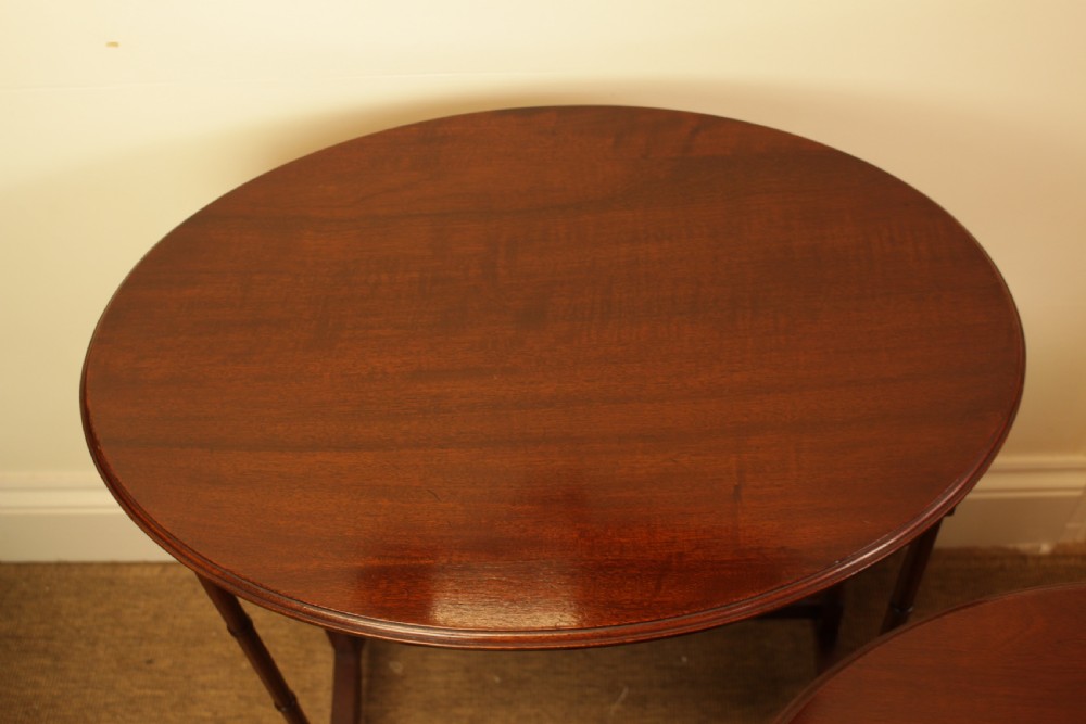 A Set Of Three Mahogany Nest Of Tables View IV