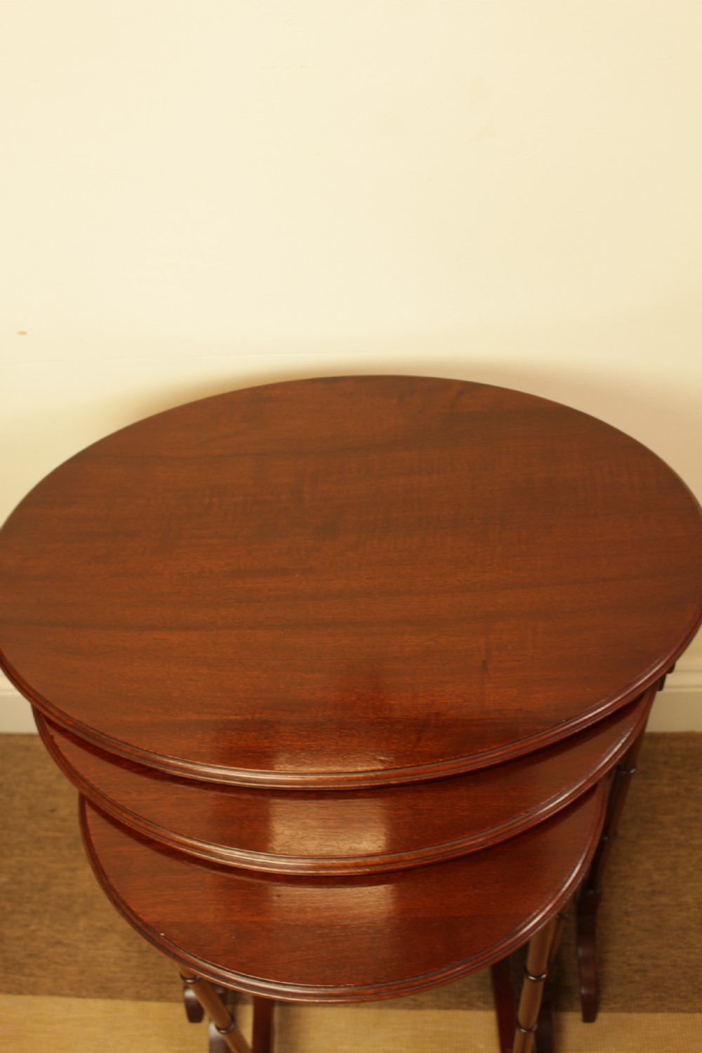 A Set Of Three Mahogany Nest Of Tables View VI