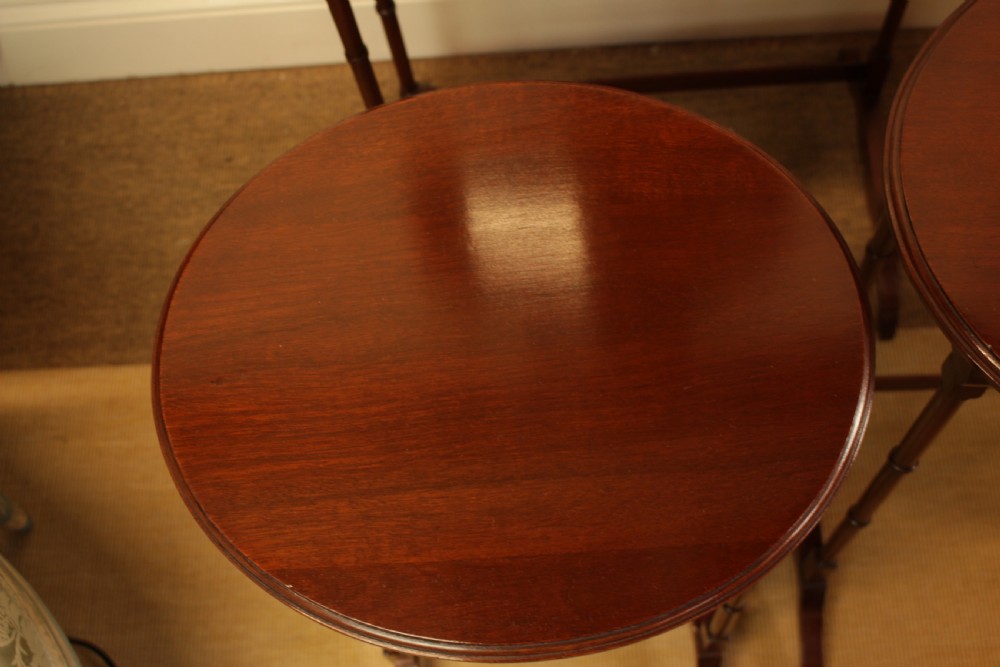 A Set Of Three Mahogany Nest Of Tables View VII