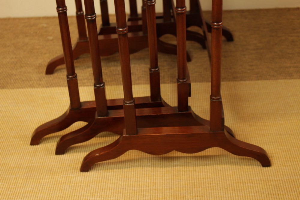 A Set Of Three Mahogany Nest Of Tables View X