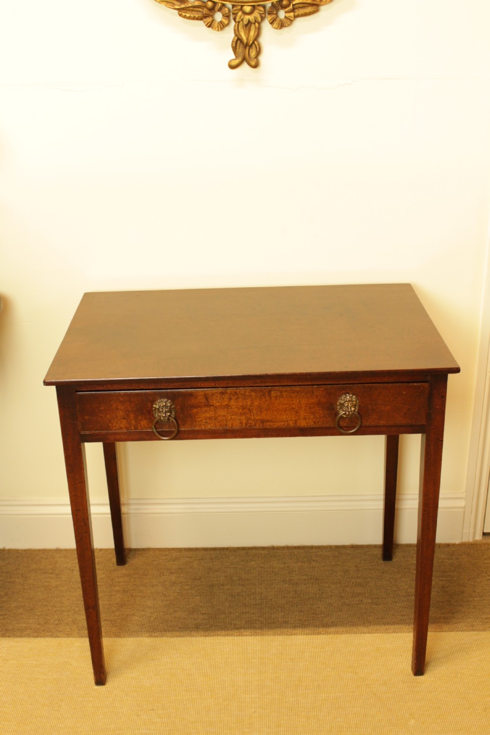 George III Mahogany Side Table  View II