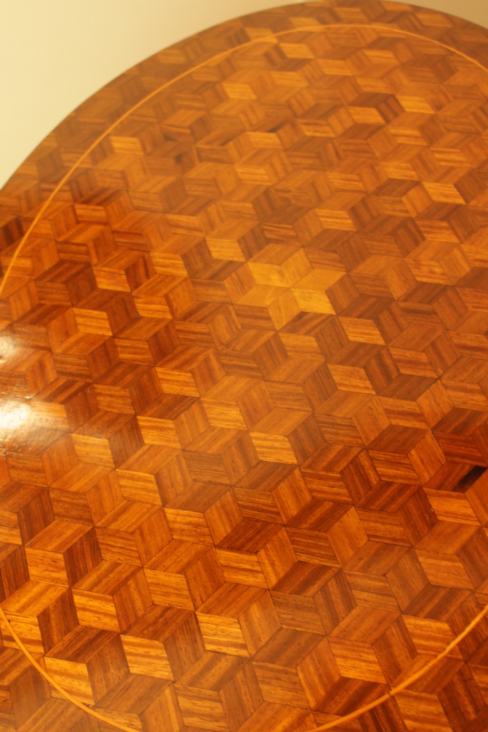 A French Oval Marquetry Table  View III
