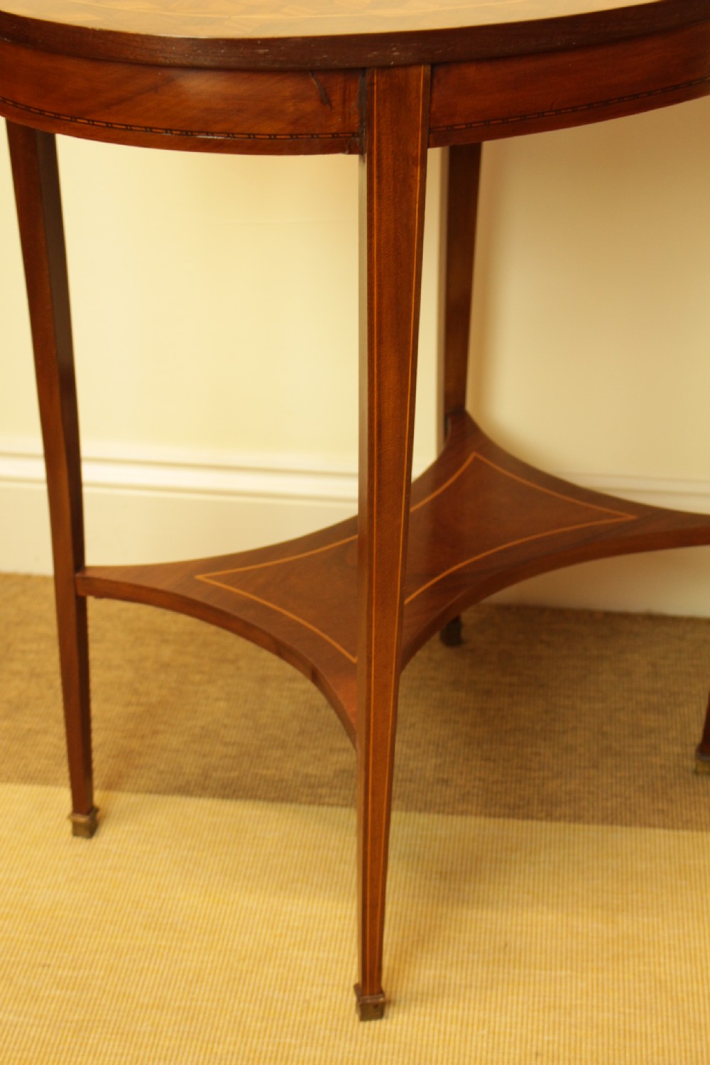 A French Oval Marquetry Table  View IV