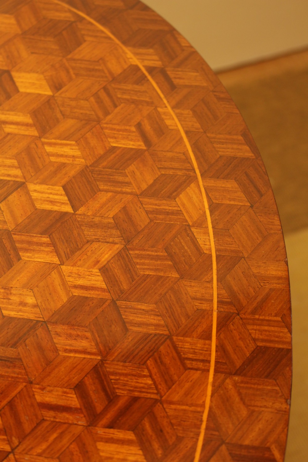 A French Oval Marquetry Table  View VI