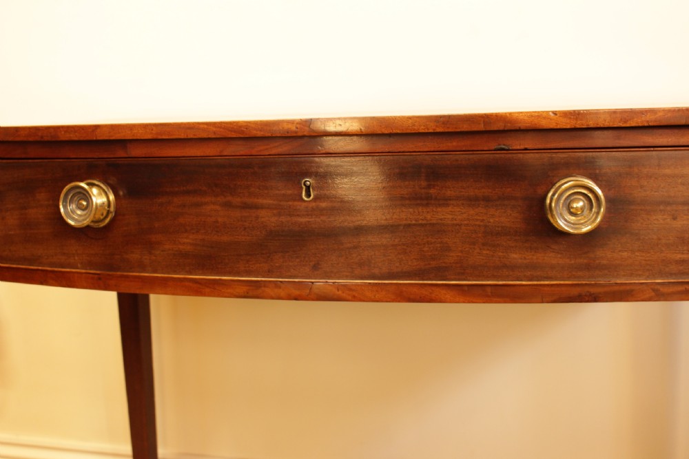 A Bow Front Mahogany Side Table  View IX