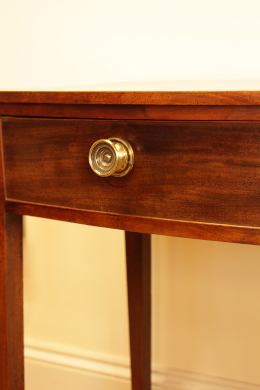 A Bow Front Mahogany Side Table  View X