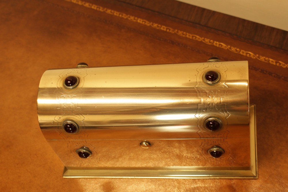 A Brass And Cabochon Desk Tidy   View IV