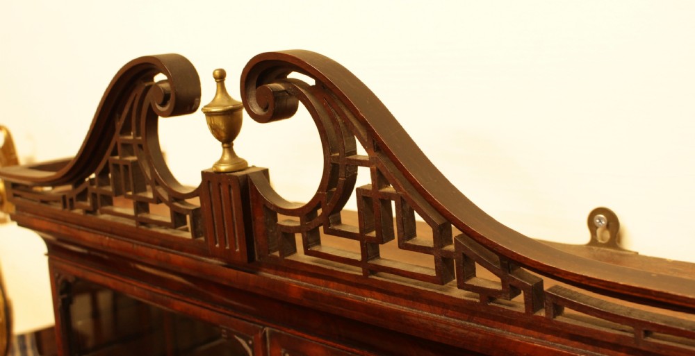 A Quality Mahogany Wall Cabinet  View V