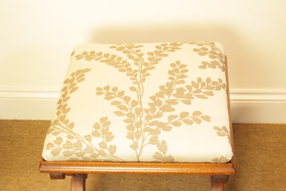 A Walnut X Frame Stool View IV