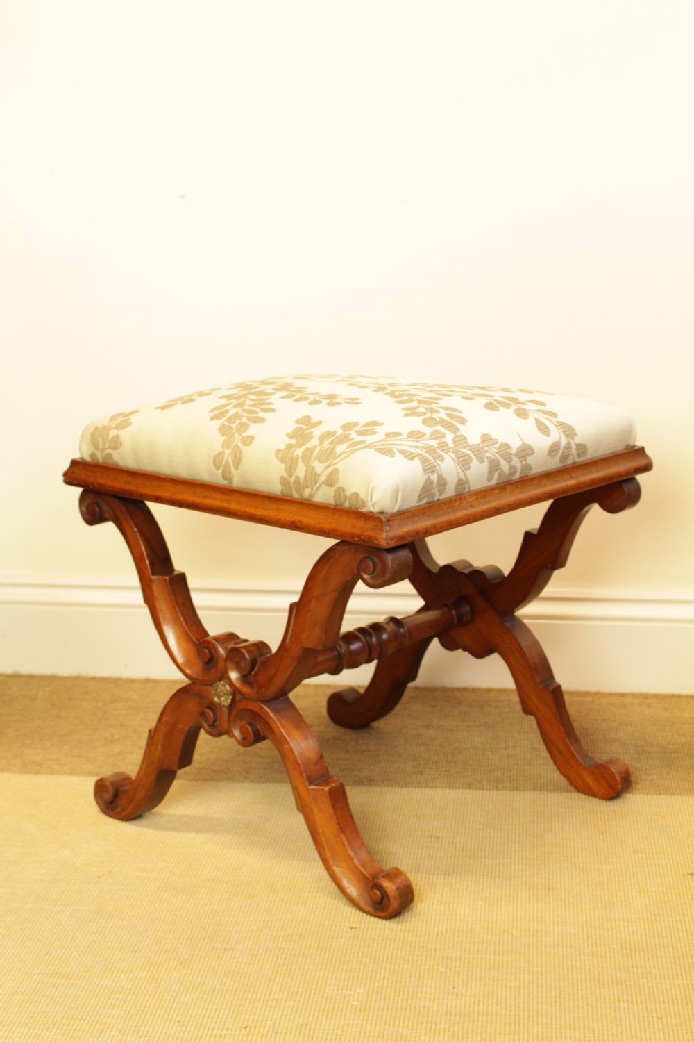 A Walnut X Frame Stool View VI