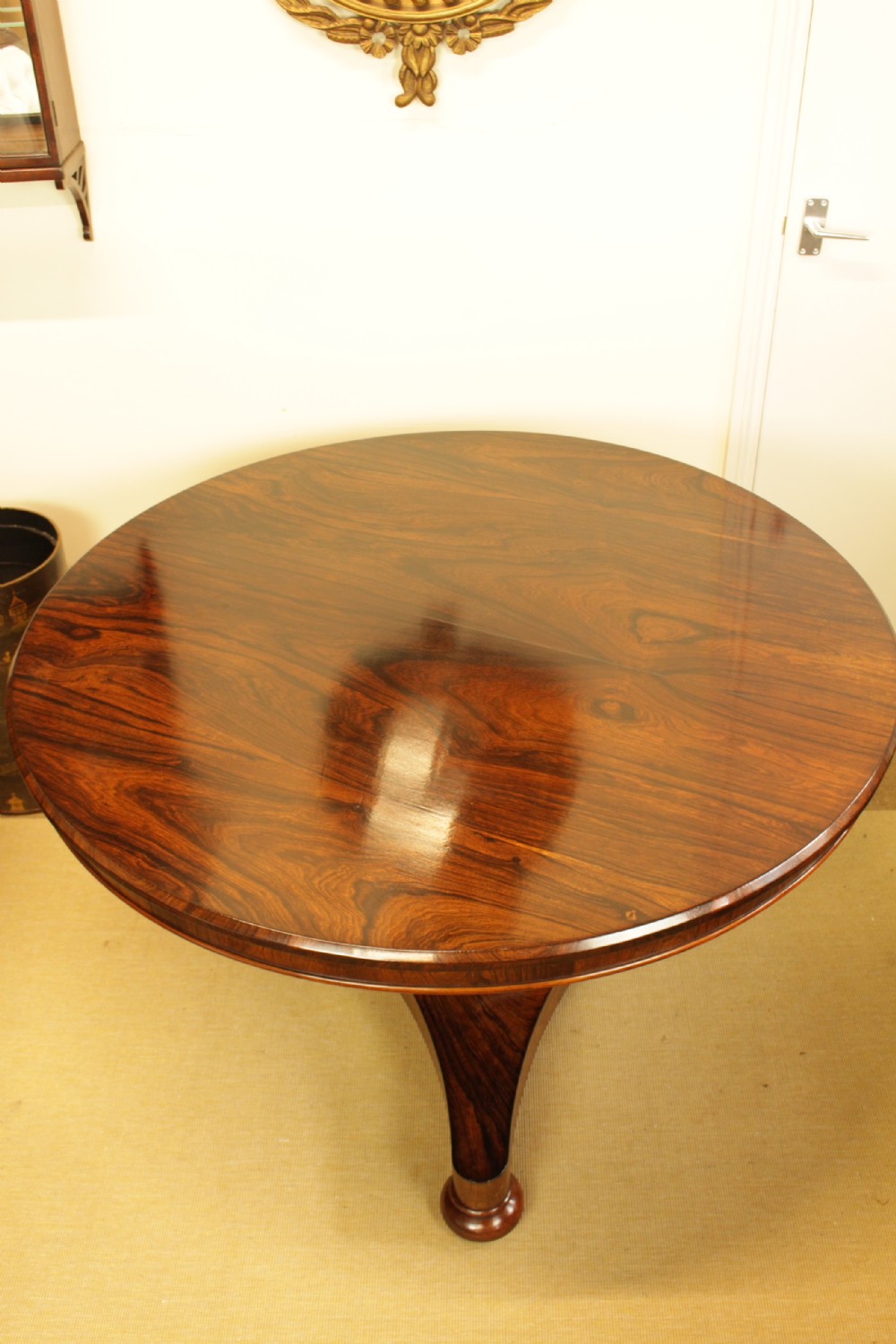 A Quailty Rosewood Tilt Top Table  View II