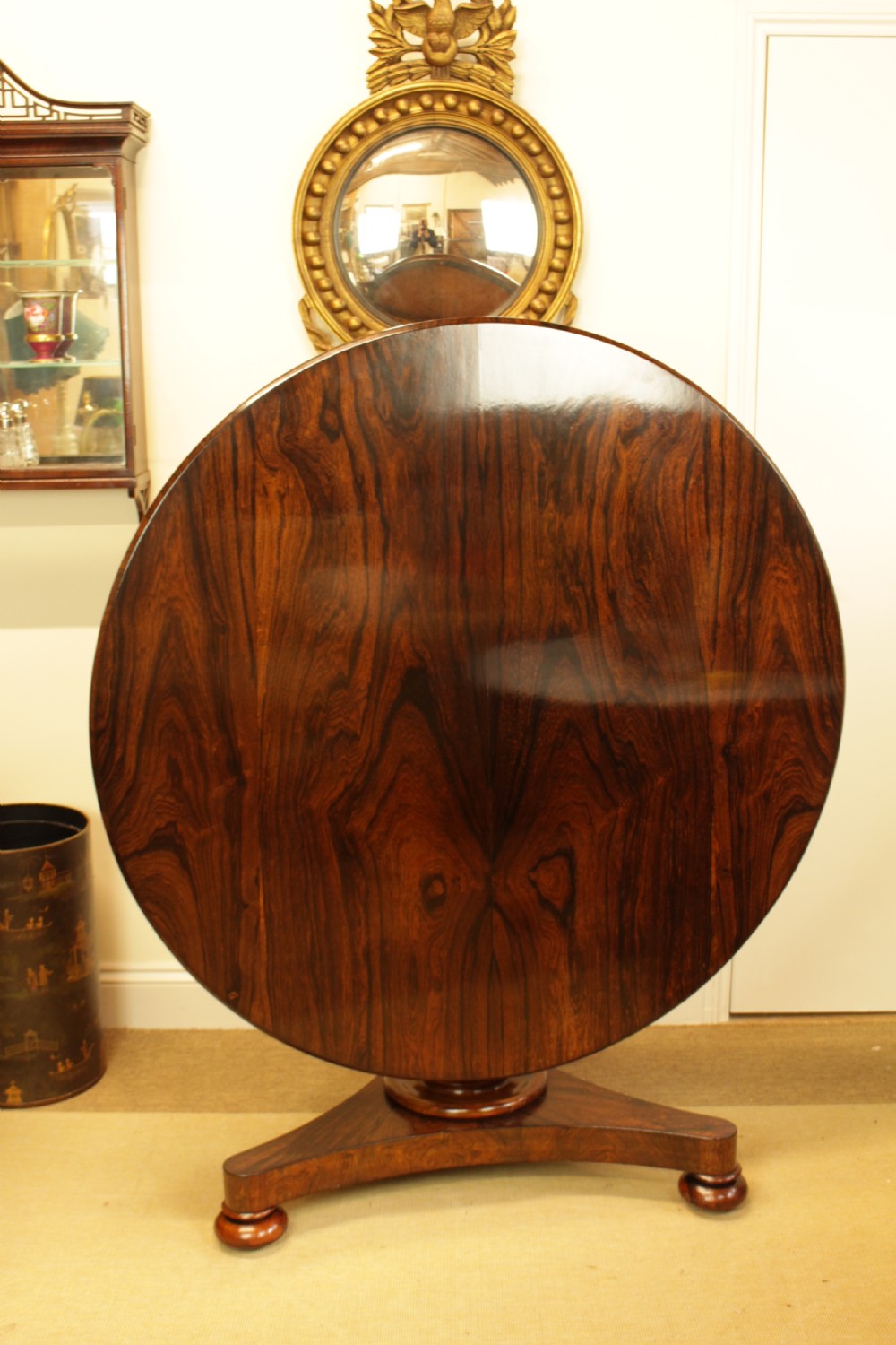 A Quailty Rosewood Tilt Top Table  View V