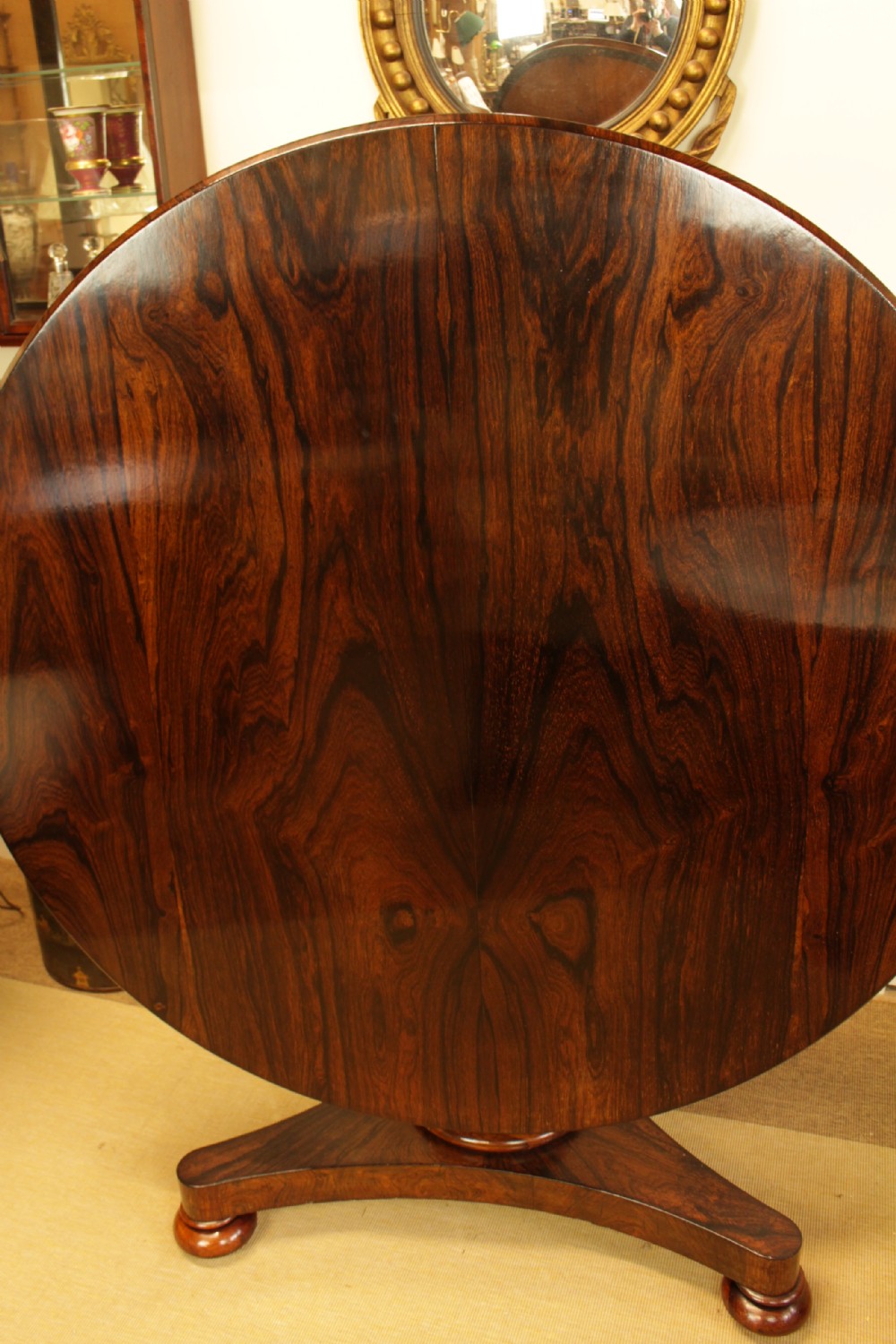 A Quailty Rosewood Tilt Top Table  View VII