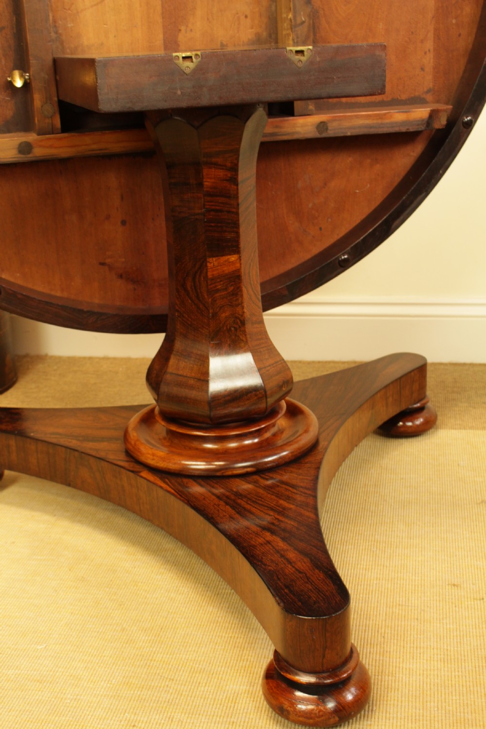 A Quailty Rosewood Tilt Top Table  View XI
