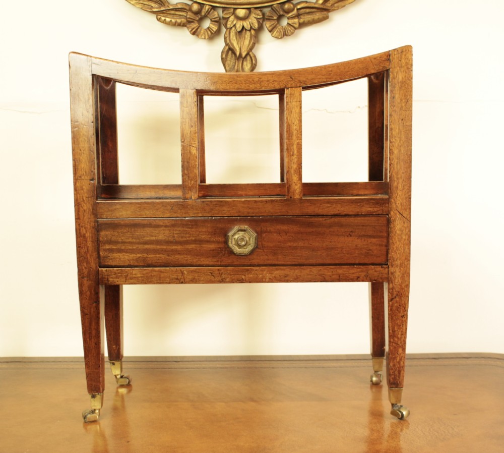 A Mahogany Magazine Rack 