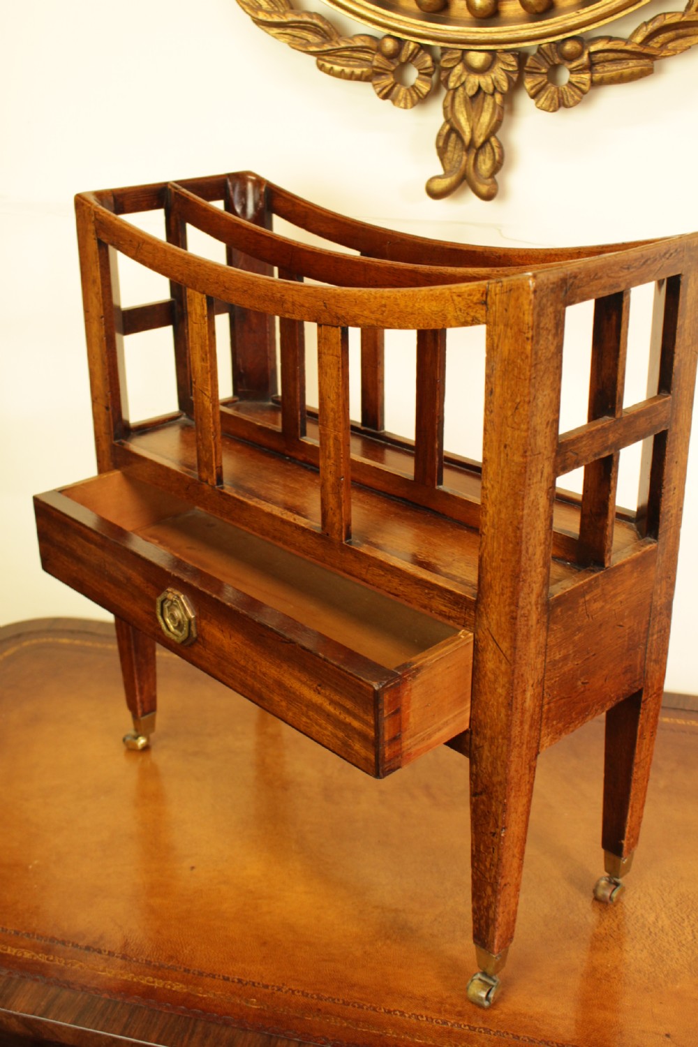 A Mahogany Magazine Rack  View III
