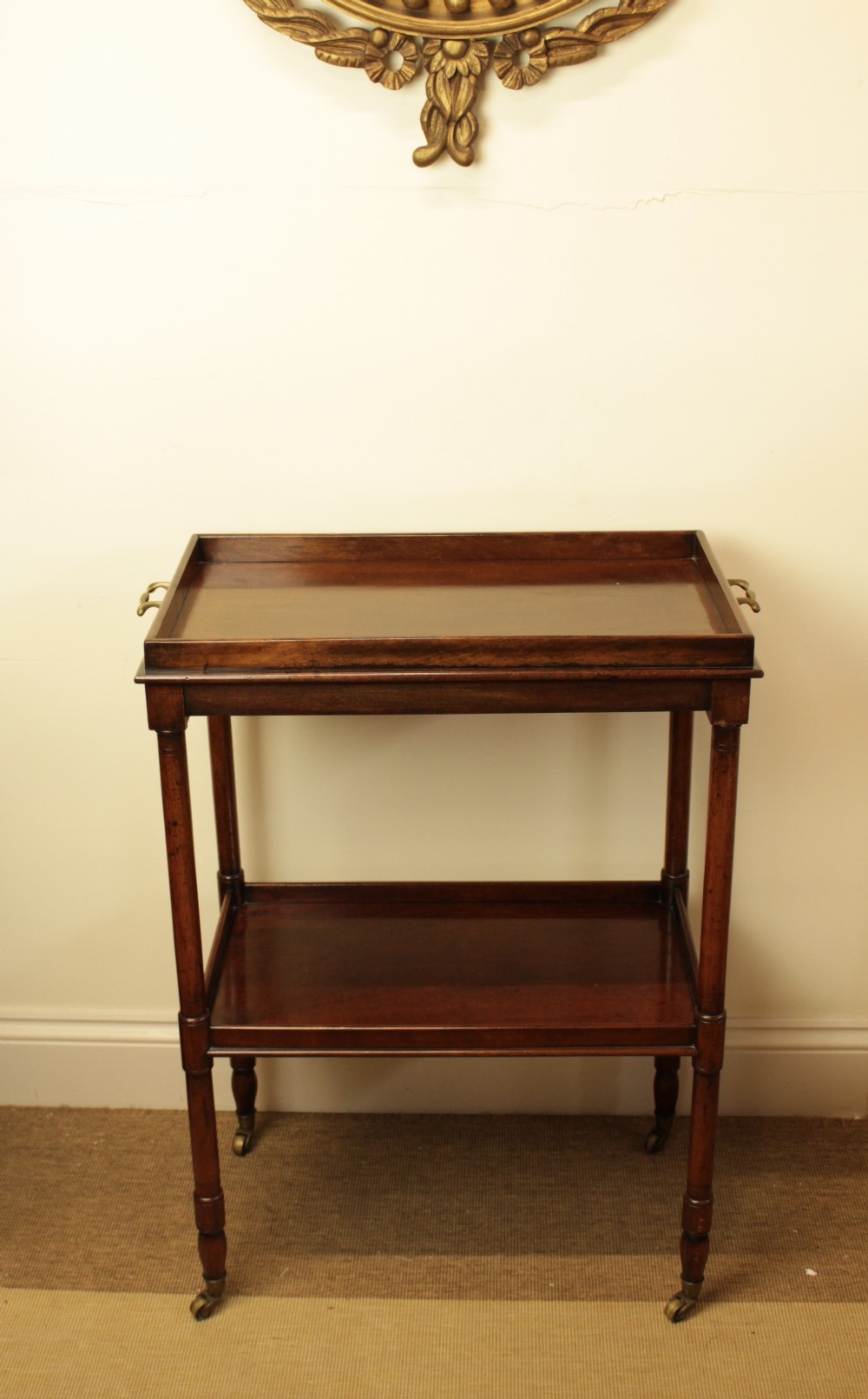 A Edwardian Mahogany Drinks Trolley 