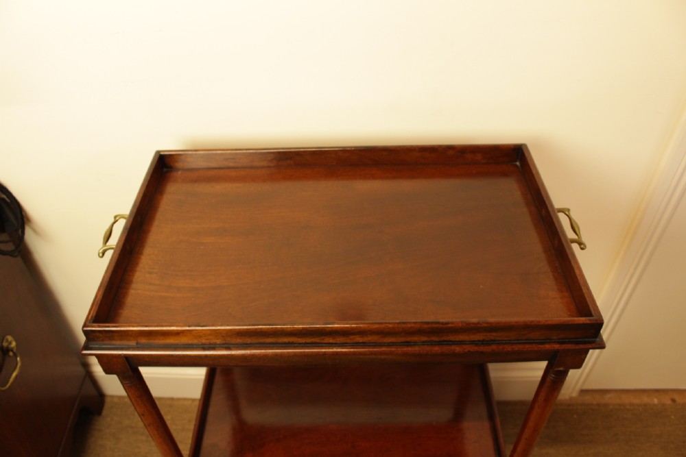A Edwardian Mahogany Drinks Trolley  View II