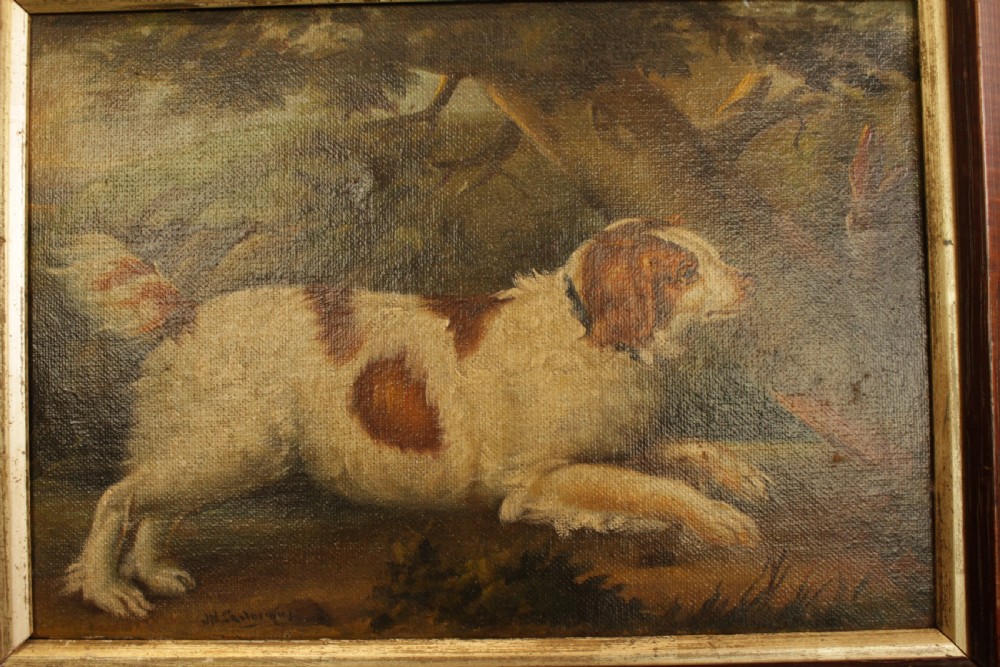 A 19th Century Oil On Canvas Portrait Of Spaniel View IV