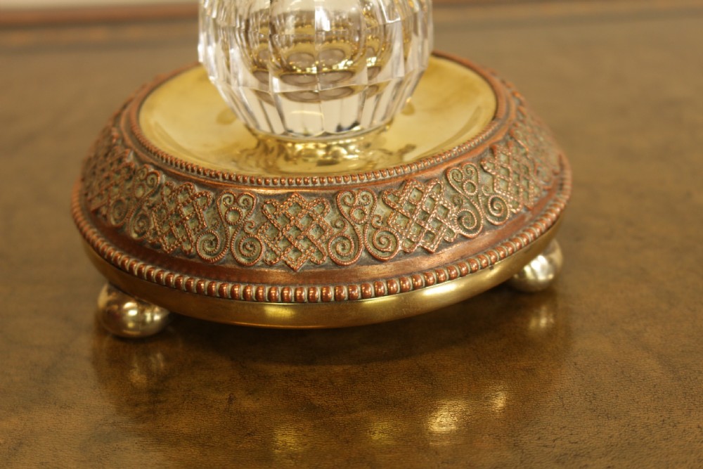 A 19th Copper on Brass Inkwell View II