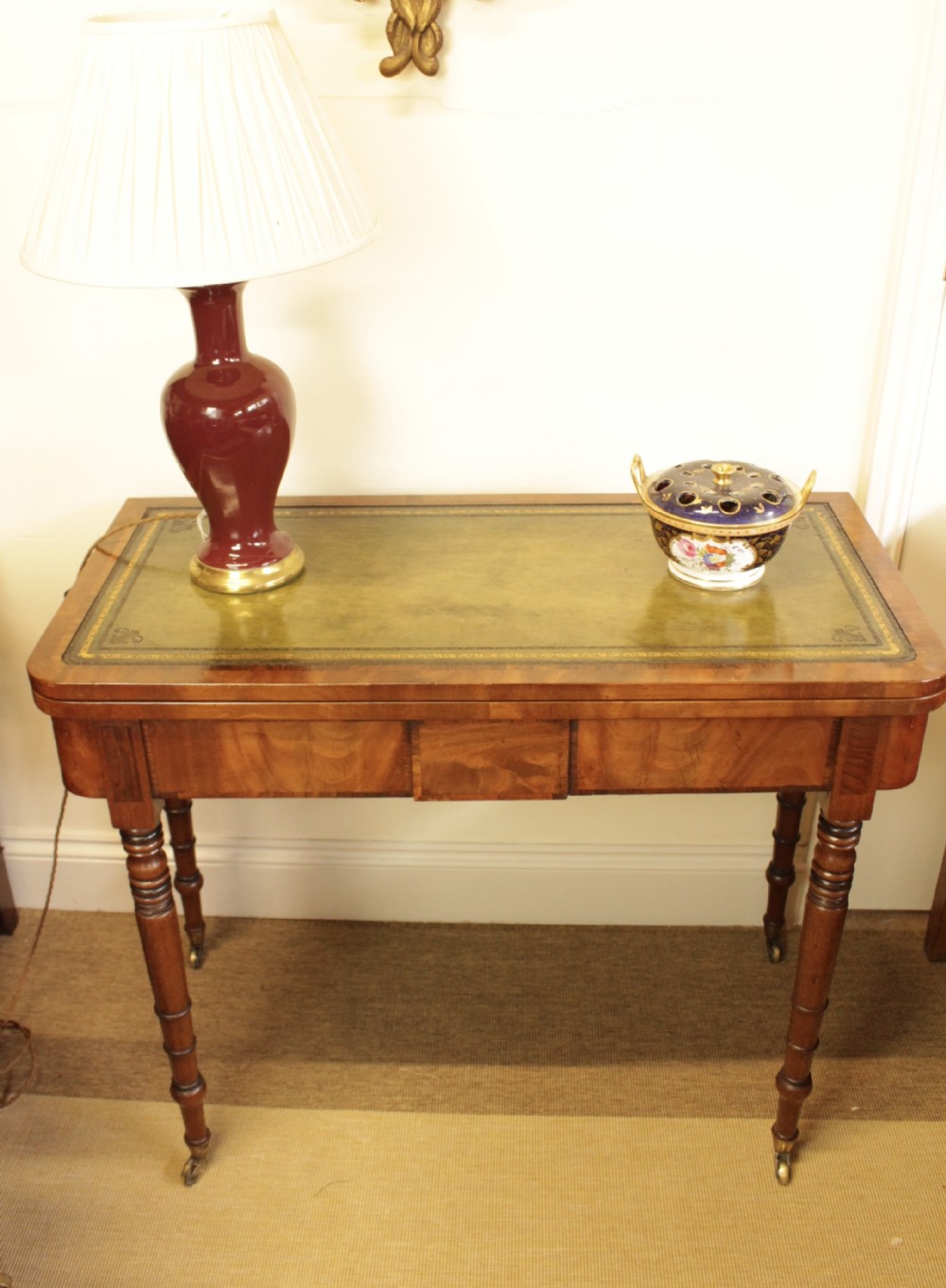A Regency Mahogany Games Table.