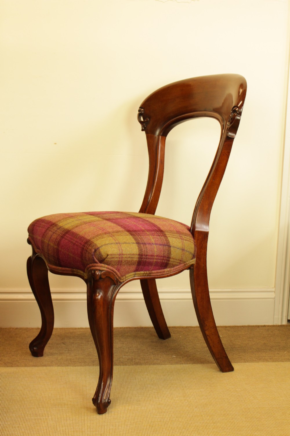 A Set Four Scottish Solid Mahogany Dining Chairs  View VI