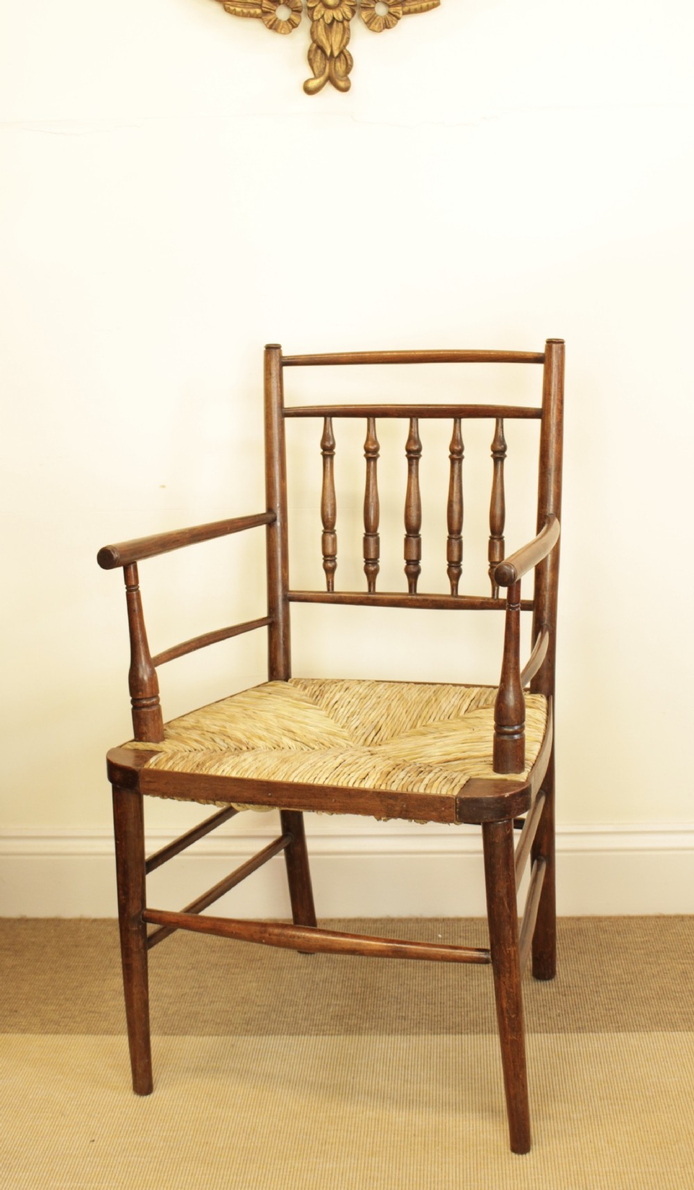  Arts And Craft Open Arm Chair Att Morris & Co 