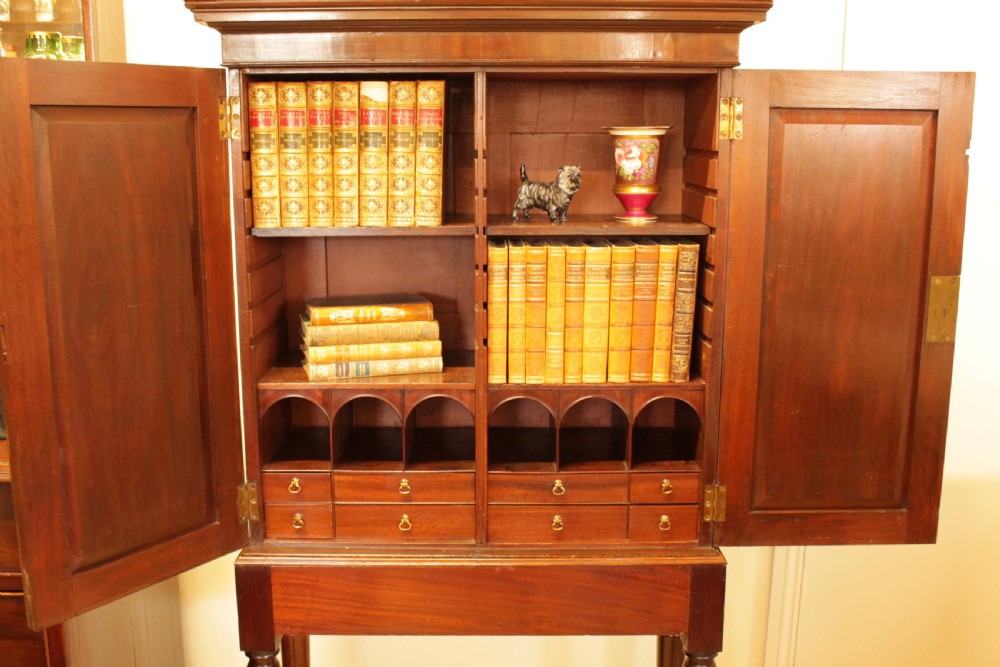 A Georgian Mahogany Cabinet On Stand  View III