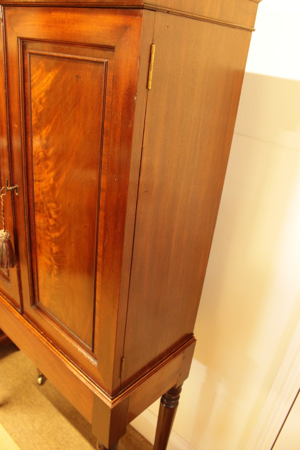 A Georgian Mahogany Cabinet On Stand  View IV