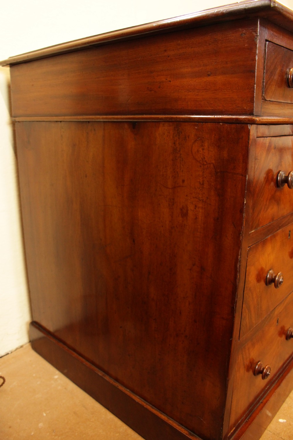 A 19th Century Mahogany Pedestal Desk  View VI