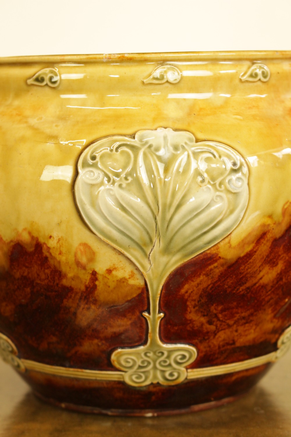  A Late 19th Century Doulton Lambet Jardiniere  View IV