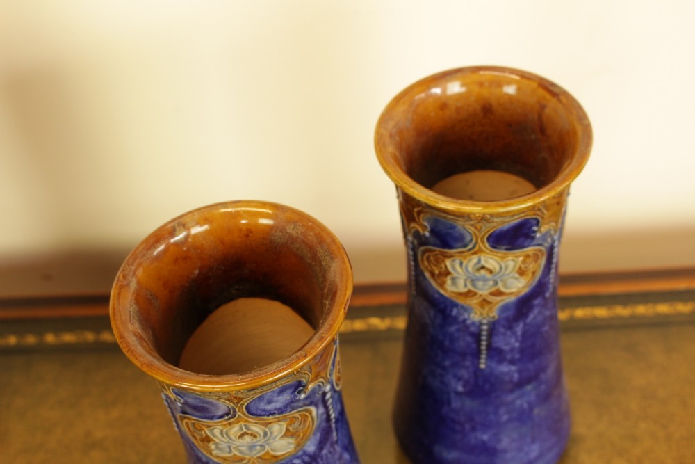 A Pair of Doulton Salt Glaze Vases View II