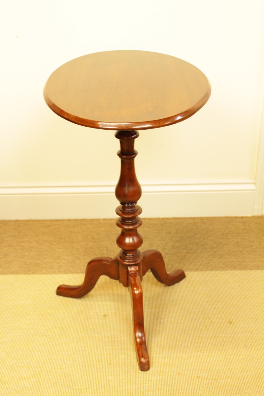 A 19th Century Solid Mahogany Oval Tilt Top Table  View IV