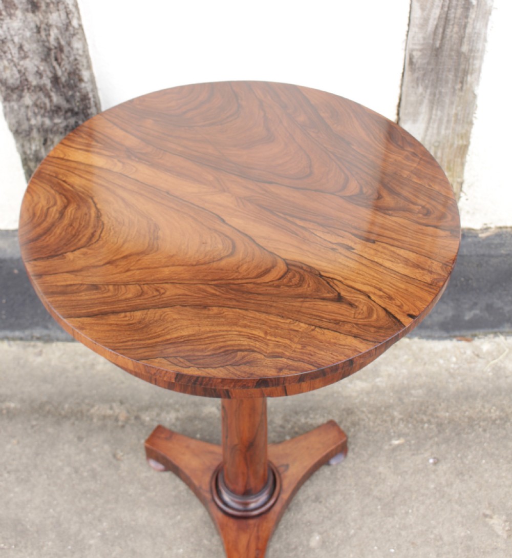 A Beautiful 19th C. Rosewood Tripod Table 