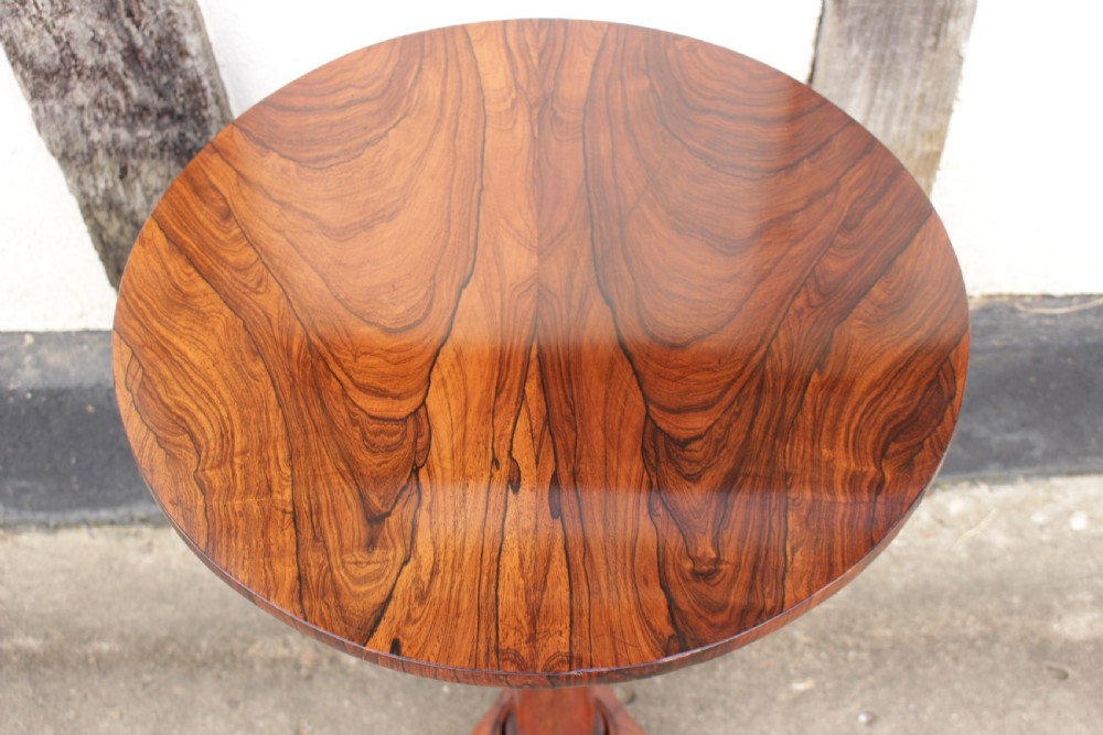 A Beautiful 19th C. Rosewood Tripod Table  View II