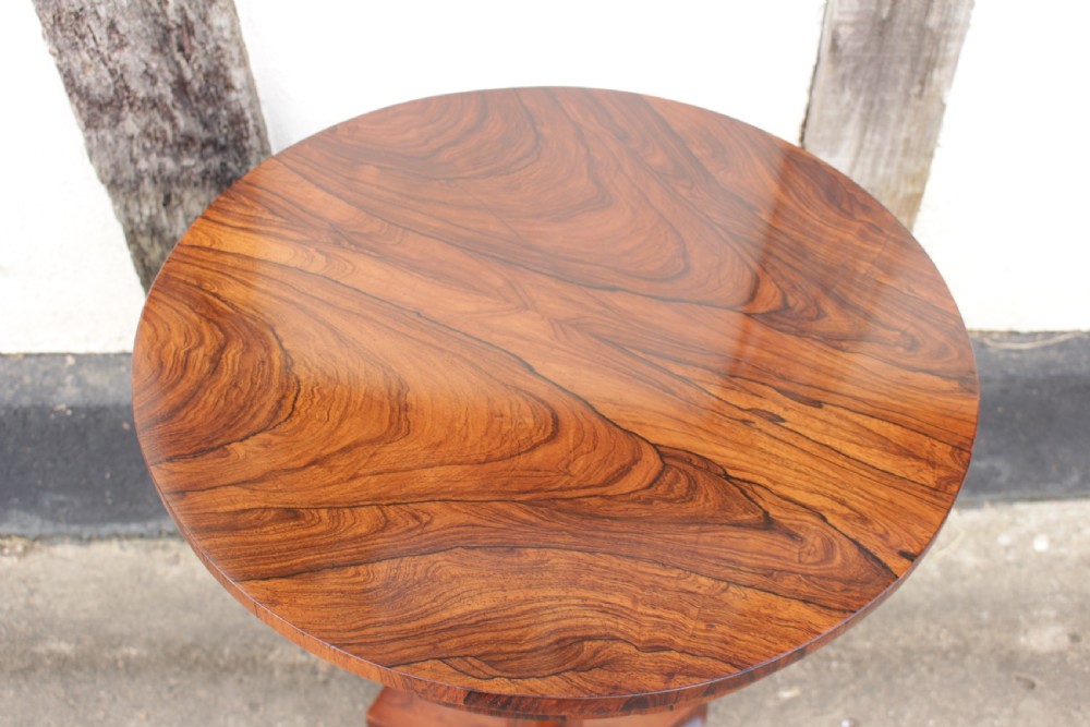 A Beautiful 19th C. Rosewood Tripod Table  View IV