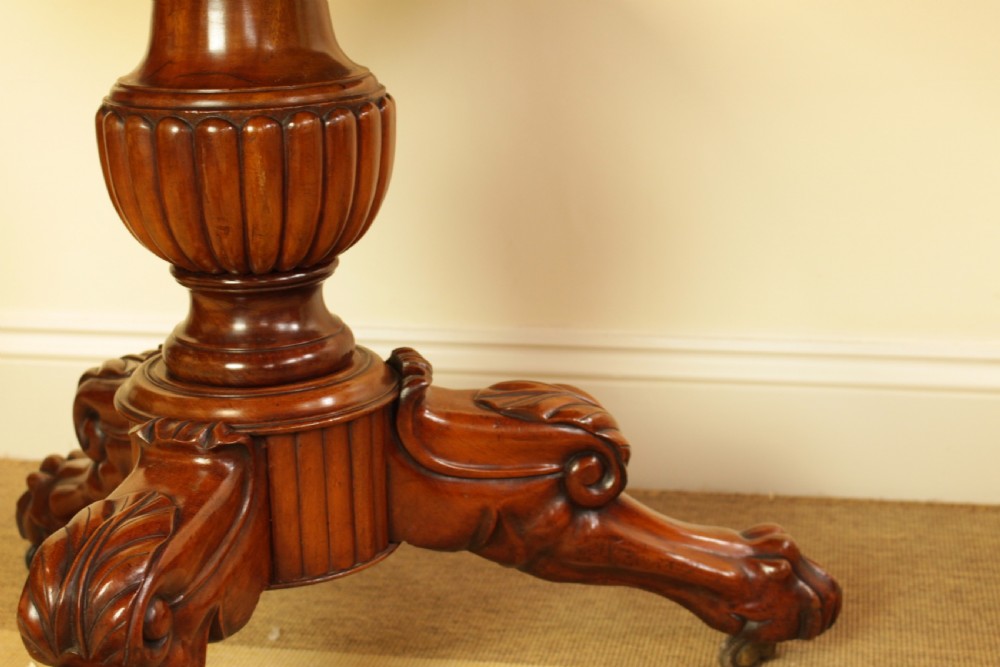 A Beautiful Carrara Marble Top Gueridon Table C.1870 View III