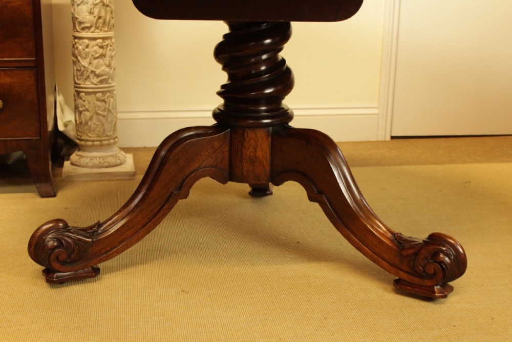 A Quality Rosewood Tilt Top Centre/Dining Table (width 135 cms) View IV