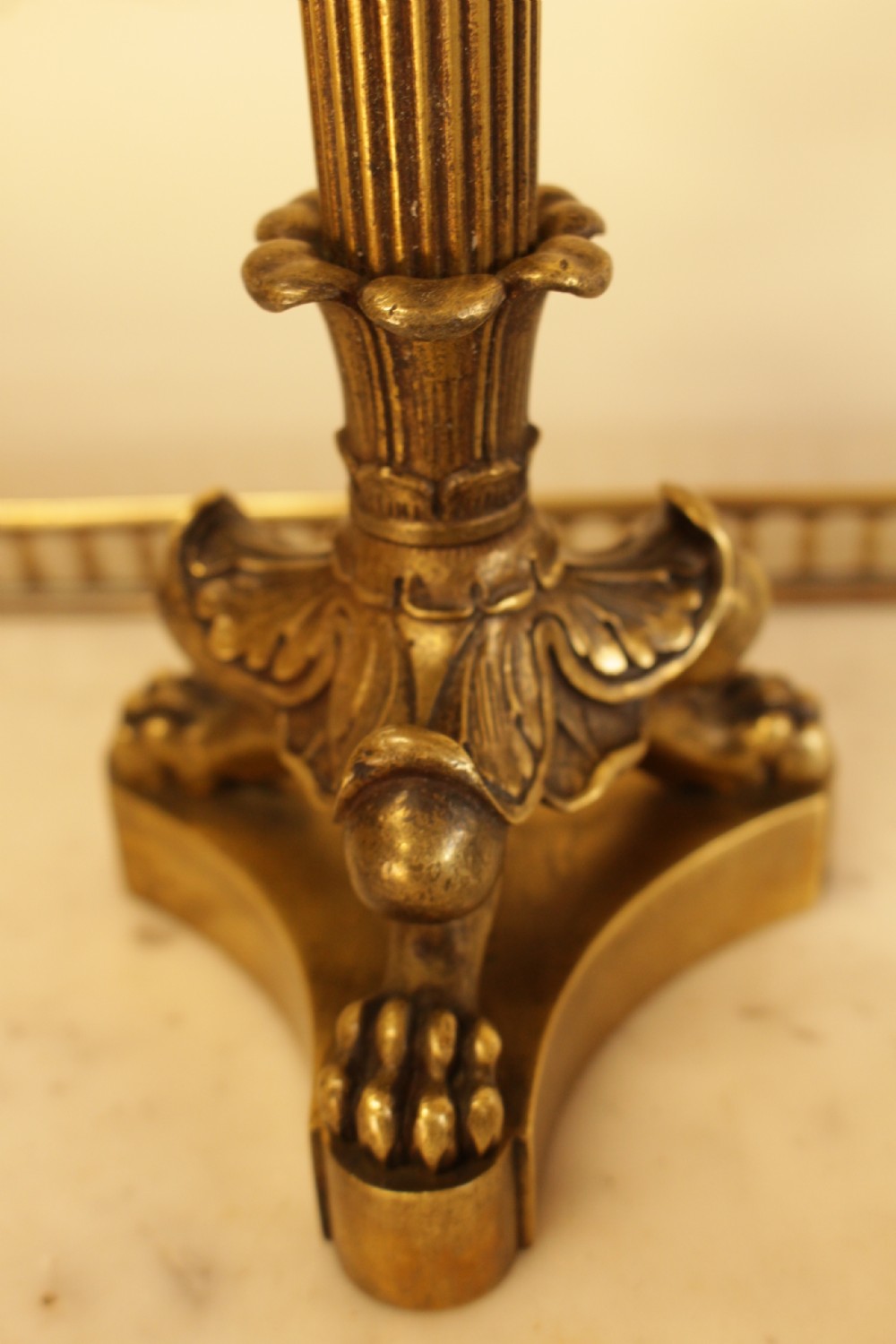 A Pair OF 19th C. French Empire Style Bronze Candle Stick View IV
