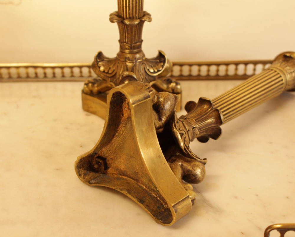 A Pair OF 19th C. French Empire Style Bronze Candle Stick View V