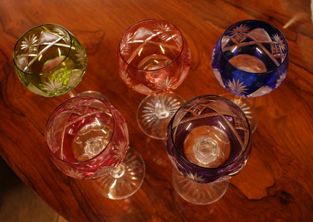 A Set Of Val St Lambert Height 18cms  View II