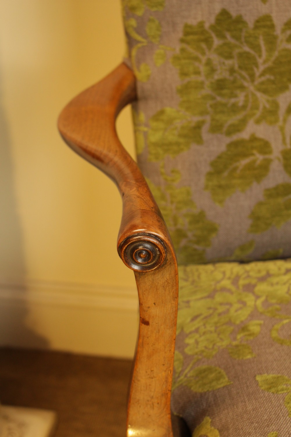 A Open Walnut Arm Chair View II