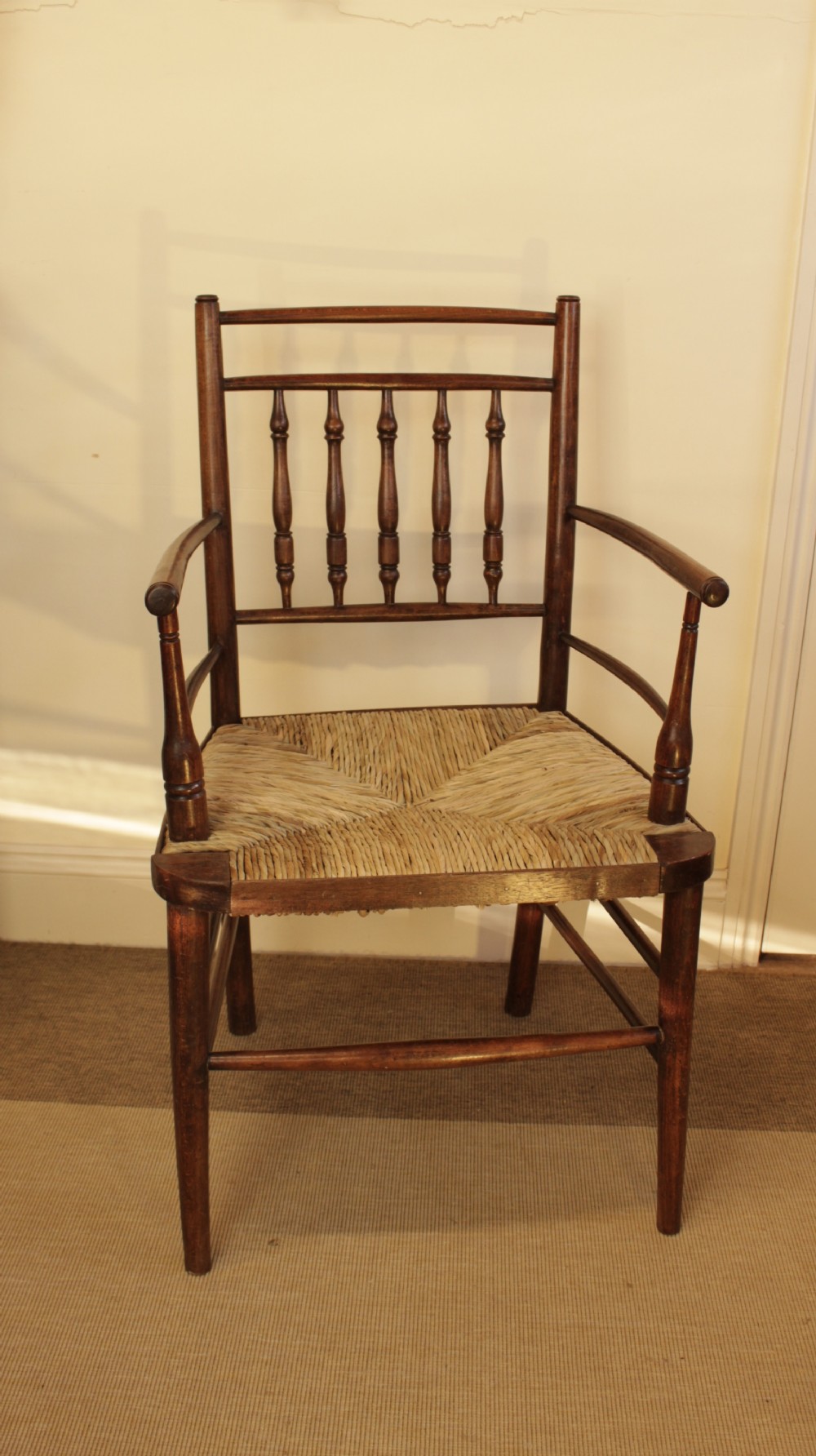 English Arts & Craft Antique Sussex Armchair 