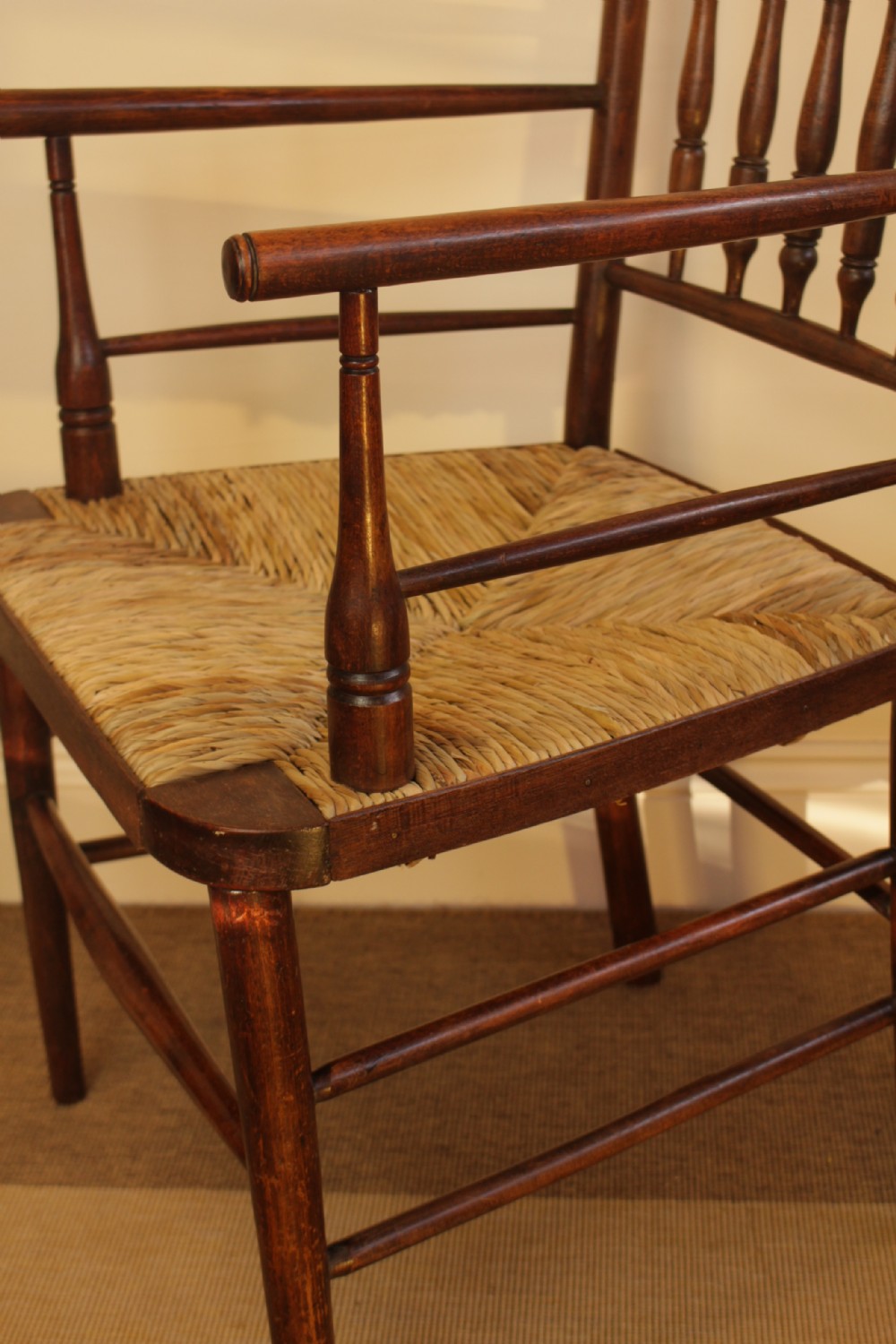 English Arts & Craft Antique Sussex Armchair  View VII