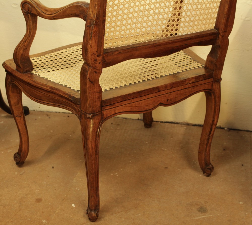 A 19th French Walnut Bergere/Cane Armchair  View II