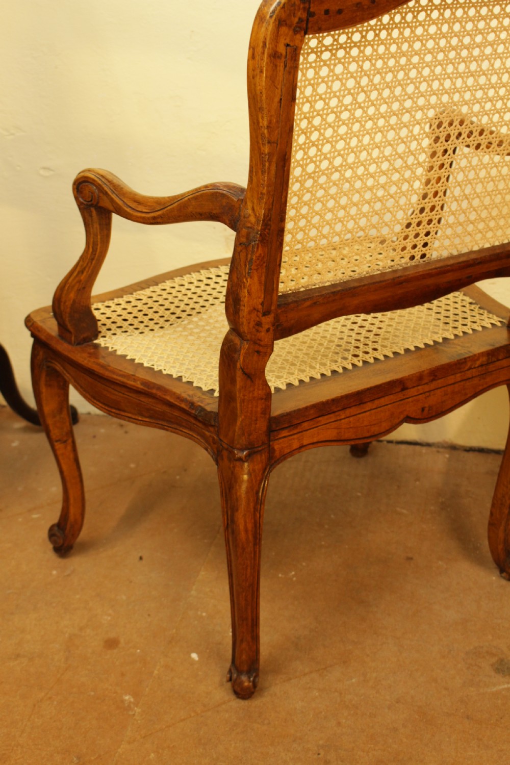 A 19th French Walnut Bergere/Cane Armchair  View III