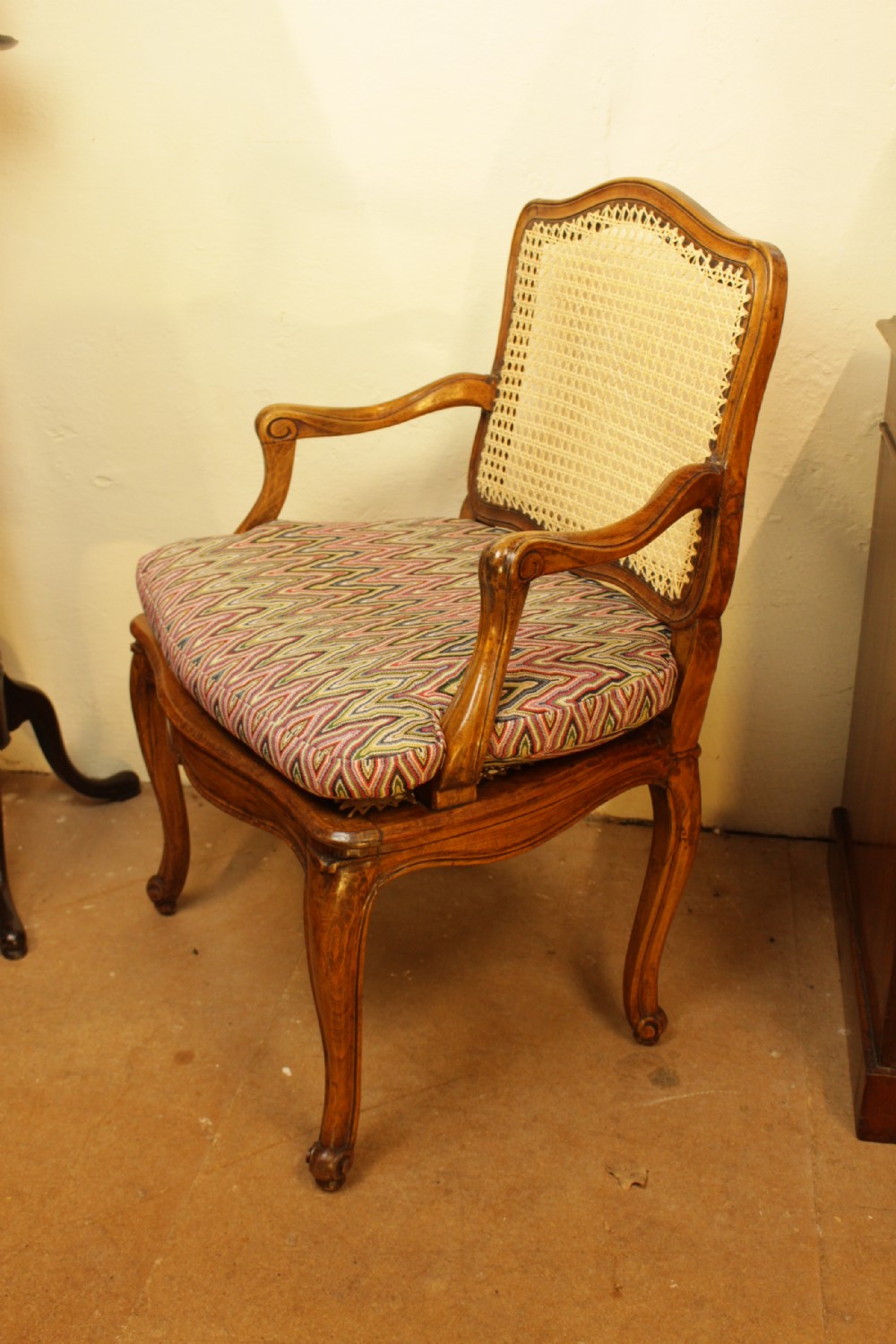 A 19th French Walnut Bergere/Cane Armchair  View VI